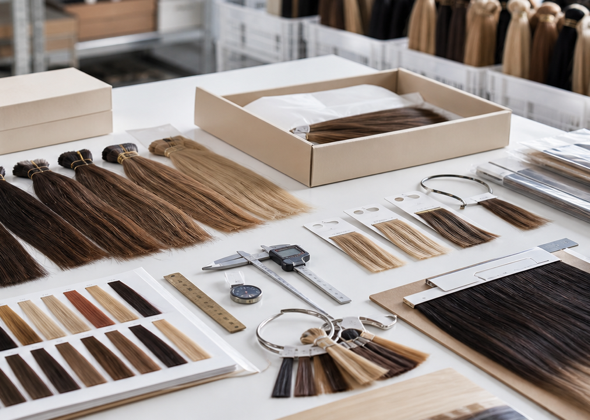 Hair extension quality control table